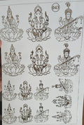 Goddess Embossed Gold Metallic Foil Sticker