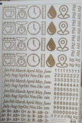 Save the date Embossed Gold Metallic Foil Stickers