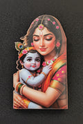 Krishna and Mom Fridge Magnet
