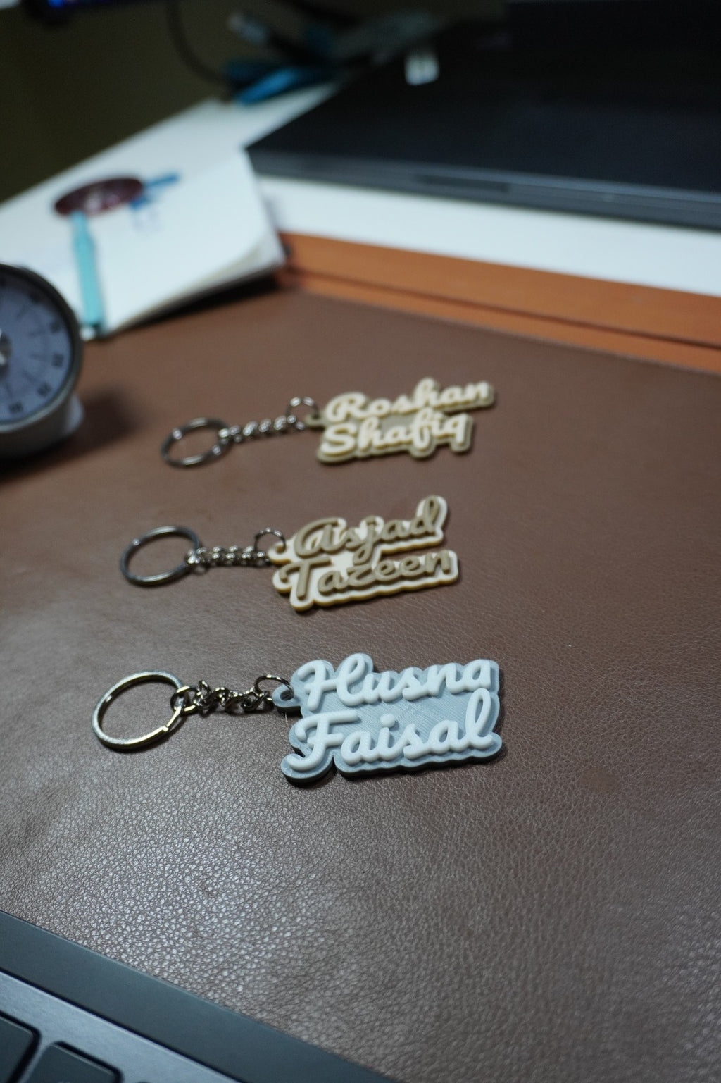 3D Printed Name Keychain