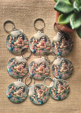 Baby Murugan  Circular Keychain
