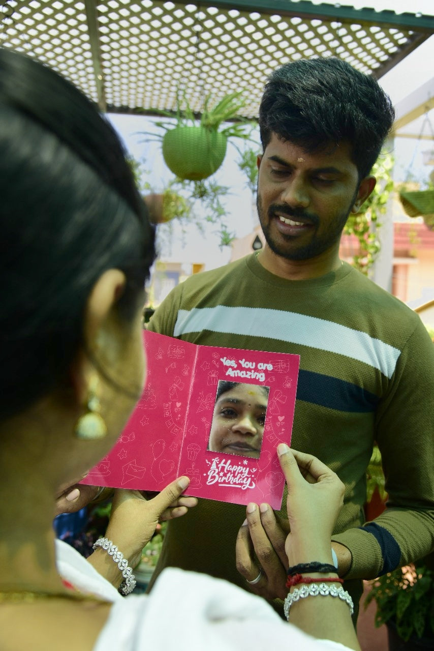 Surprise Mirror Birthday Greeting Card