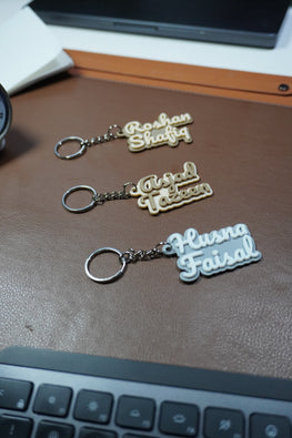 3D Printed Name Keychain